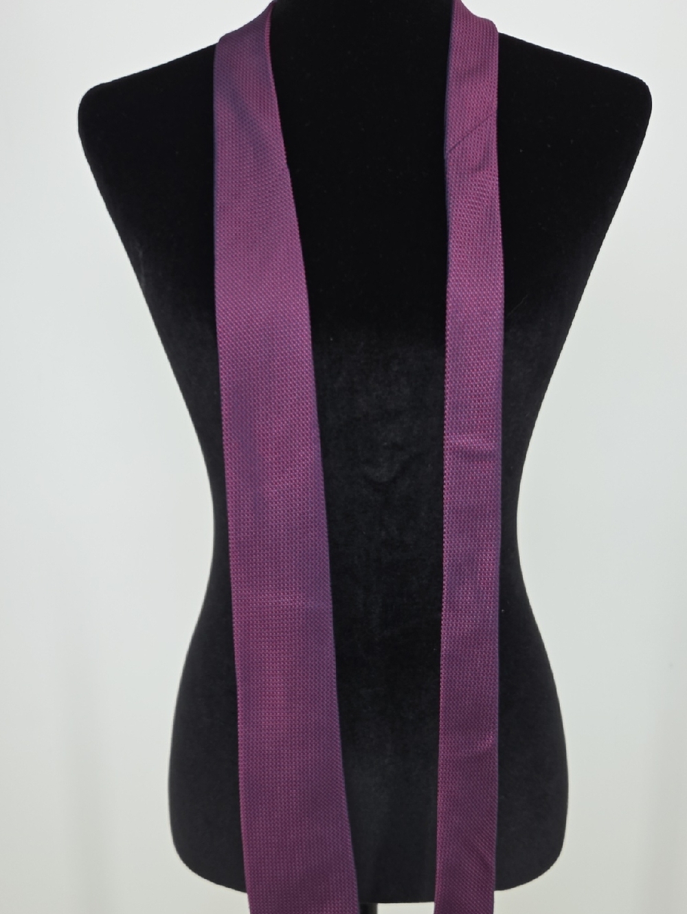 Robert Graham Red and Purple Silk Woven Necktie with Yellow Accents